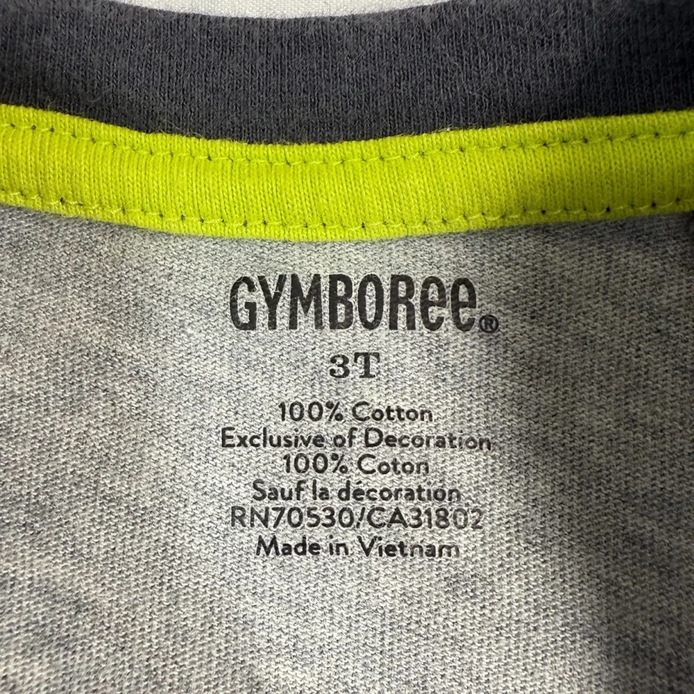 GYMBOREE Toddler Long Sleeve Raglan‎ Graphic Tee 3T Snowboard Dog Winter Outdoor